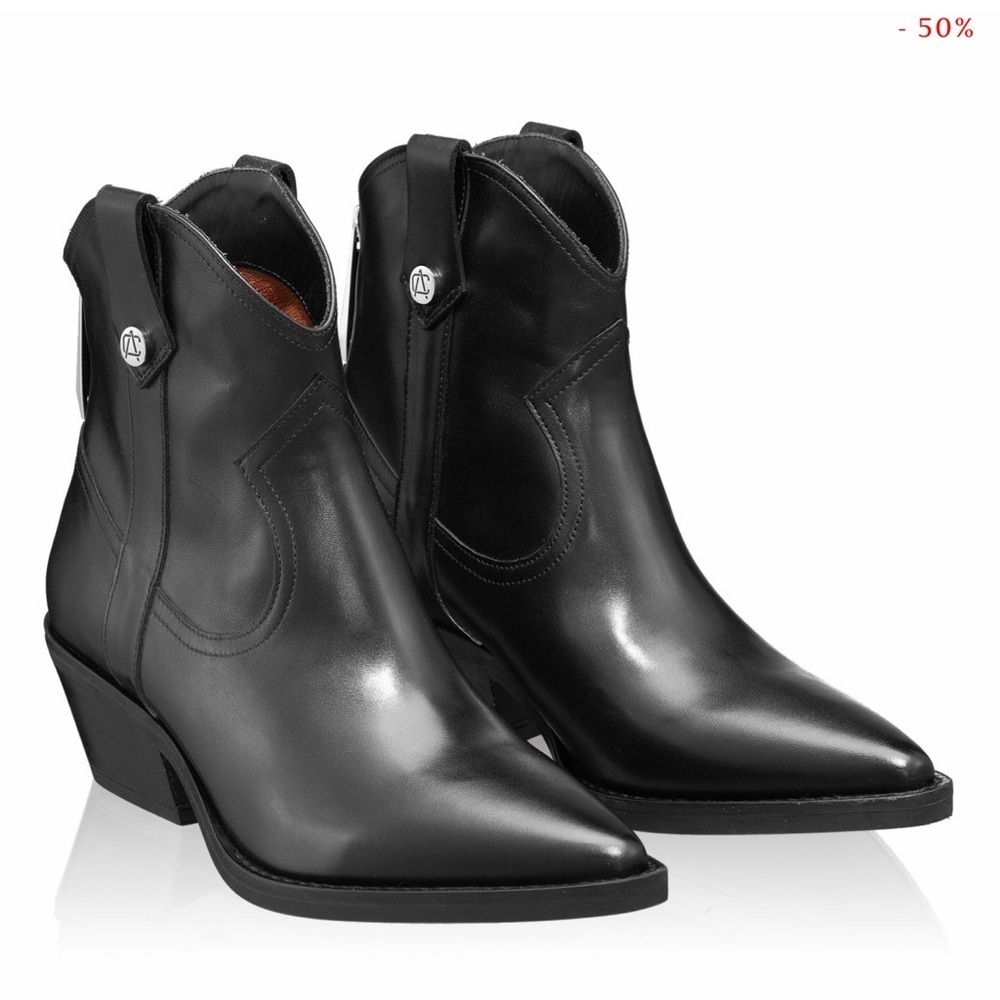Anna Cori Vitello Negru Booties 9 - Picture 2 of 16